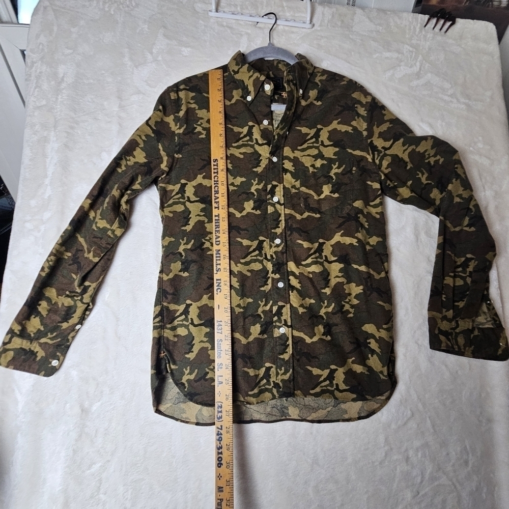 Beams plus shirt Camo Casual Button Down made in Japan - Picture 3 of 8